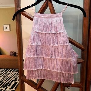 Forever 21 Lavender Fringe Top